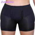 But Lift Shape Underwear Men's Breathable Butt Lifter Boxers High Elastic Thick Padding Solid Color Underwear for A Lifted Shapely Rear Anti-septic Comfortable Butt Lifting Underwear. 