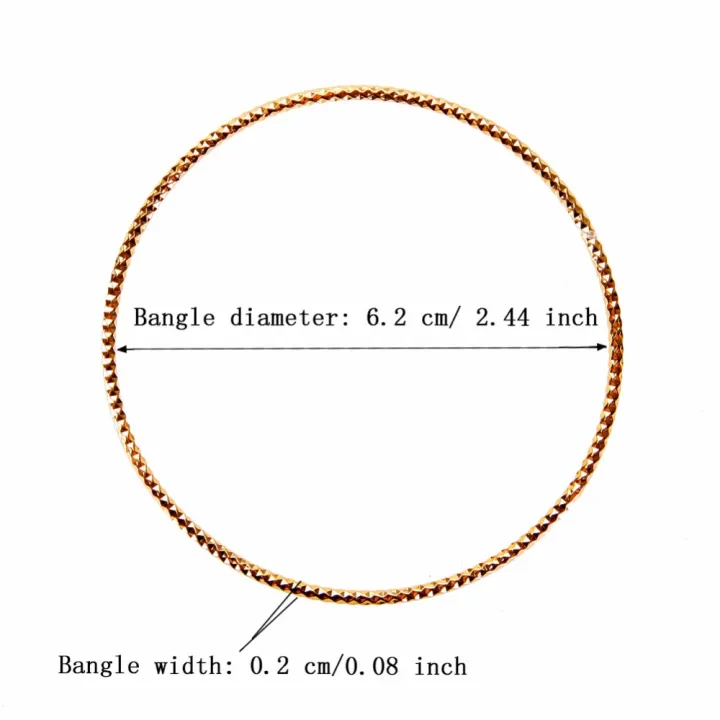 1%20Pc%20Women's%20Luxury%20Dubai%20Gold%20Bangle%202mm%20Thin%20Bracelet%20For%20Women%20Fashion%20Caved%20Jewelry%20GIft%20#249829%20-%20Image%206