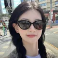 LouisWill Women Foldable Sunglasses Ladies' Retro Cat Eye Sunglasses Fashion Narrow Frame Sunglasses UV400 Protection Polarized Sunglasses Eyes Protection Eyewear Sun Glasses For Women Driving Hiking. 