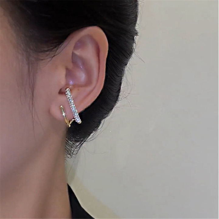 Jewelry%20Accessories%20Irregular%20Earrings%20Korean%20Crystal%20Earrings%20Fashion%20Earrings%20Korean%20Earrings%20U-shaped%20Earrings%20-%20Image%202