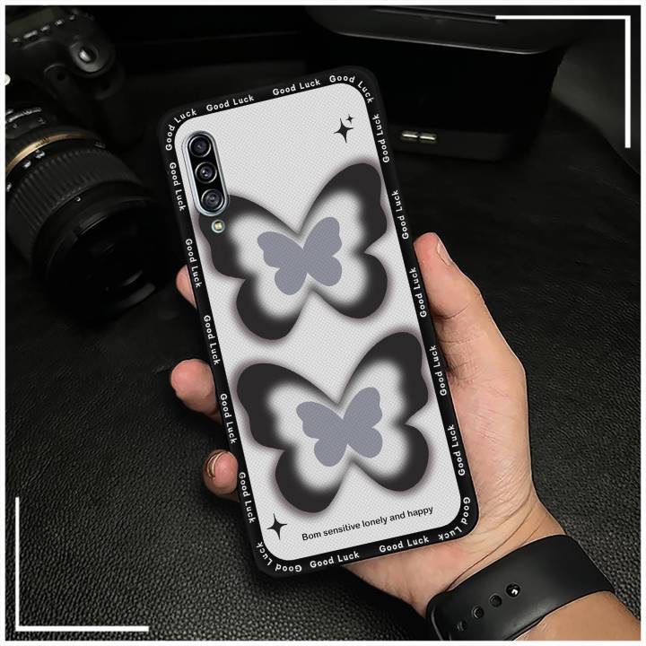 flower Anti-knock Phone Case For Samsung Galaxy A90 5G/SM-A908/A9080 Cartoon Dirt-resistant Soft case Oil Painting Cute