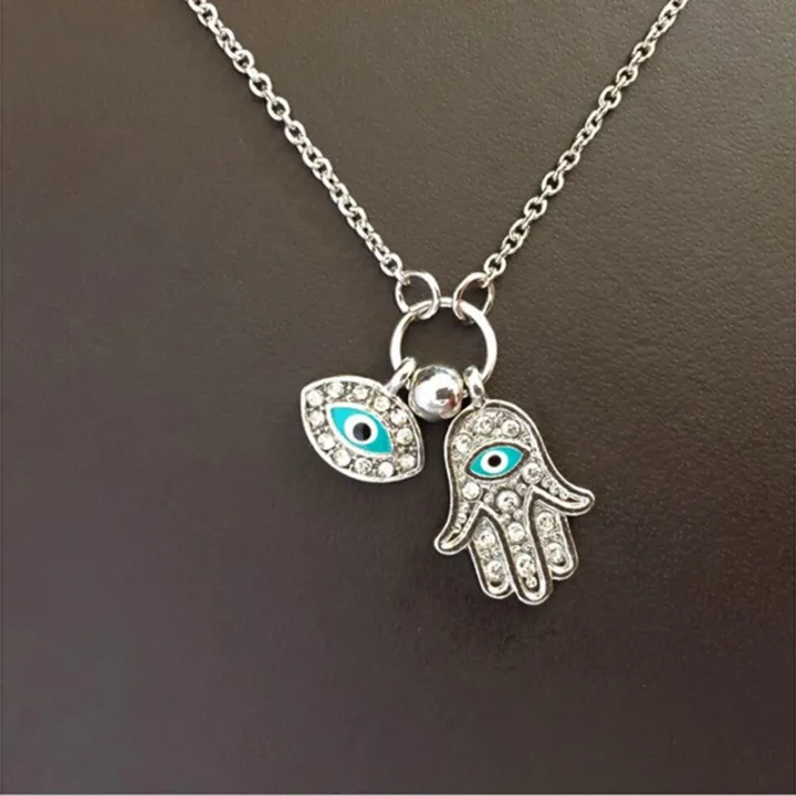 Fatima%20Palm%20Necklace%20Evil%20Eye%20Hamsa%20Hand%20Chain%20Pendant%20Jewelry%20For%20Women%20-%20Image%204