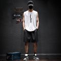 Fitness Clothes Men's Ice Silk Quick-Drying Vest Sportswear Suit Summer Sleeveless T T-shirt Basketball Training Wear-Suit. 