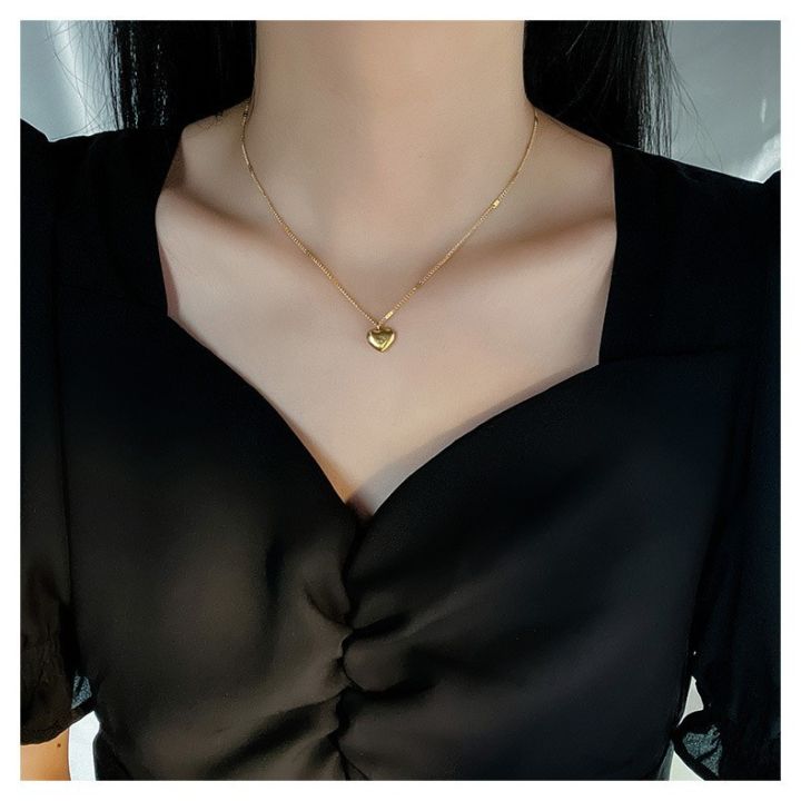 Enacolor%20New%20Gold%20Metal%20Love%20Heart%20Pendant%20Necklace%20for%20women%20Girls%20%20Fashion%20Necklaces%20Chain%20Accessories%20Jewelry%20Party%20-%20Image%205