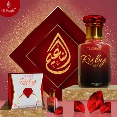 Ruby Red Perfume - Al Nuaim Ruby Red Attar Roll On Perfume - 9.9ml Unisex Perfume Oil - Long Lasting Perfume Fragrance