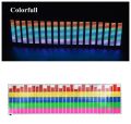 New 45*11cm Led EL sheet music Light lamp sound Equalizer Decoration styling Red Colorful Flash Car Sticker Music Rhythm-red. 
