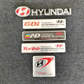 Hyundai 3D Stickers Metal Car Emblem Auto Badge Tailgate Trunk Lid Decal Zinc Alloy Car Tail Logo. 