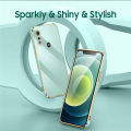 COROGI for Motorola Moto E6i Back Cover Luxury 6D Plating Soft Case Camera Lens Protection Square Frame Silicone Glossy Shockproof Mobile Phone Cases. 