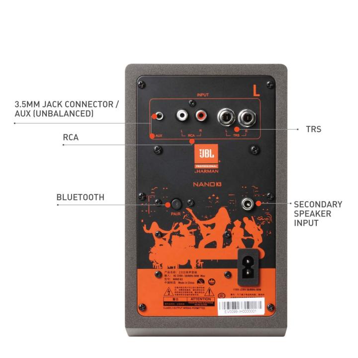 JBL%20Professional%20NANO%20K3-3"%20Full-range%20Powered%20Studio%20Monitor%20Pair%20-%20Image%205