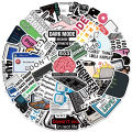 50pcs Funny Cartoon Software Engineer Stickers IT Programming Decals For Laptop Water Bottle Phone Geek Waterproof Graffiti. 