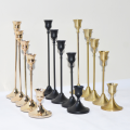 European Metal Candle Holder Simple Golden Wedding Decoration Bar Party Living Room Decoration Home Decoration Candlestick. 