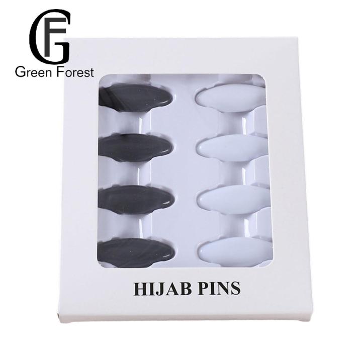 Plastic Brooch 8 Pcs Anti-slip Collar Pins for Headwrap Scarf Fixing Lightweight Durable Safety Pins for Clothing Buyers' Favorite