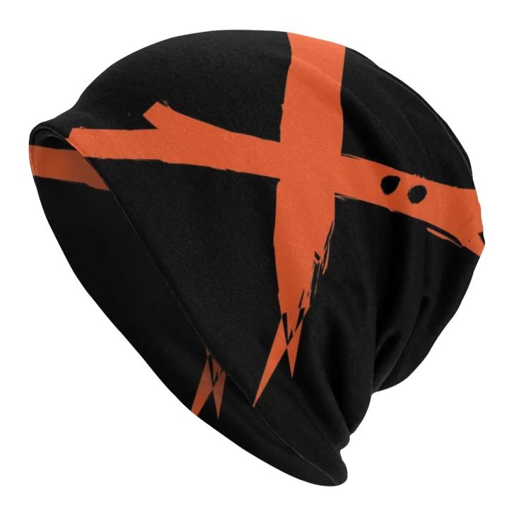 Anime Bakugou Katsuki Logo X Bonnet Beanie Knitting Hat Hip Hop Uni Boku No My Hero Academia Warm Winter Skullies Beanies Cap