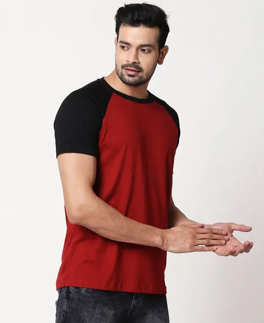 Red And Black Men's T Shirt For valentine's Gift.