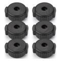 6 PCS Plastic Cymbal Nuts,Quick-Set Cymbal Nut for Percussion Drum Kit,Percussion Replacement Parts. 