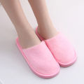 Plush Slippers Candy Color Lady Slip-on Fluffy Slippers Winter Shoes. 