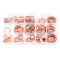 150pc/box Metric Copper Flat Washers Practic Gaskets Assortment Set Kit 15 Sizes. 