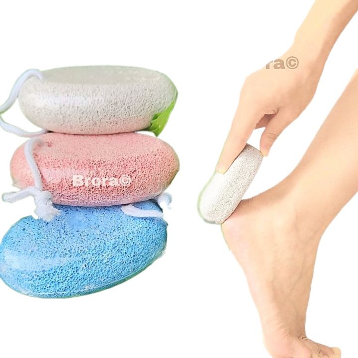 Pumice Stone Pedicure (psft) Tools Hard Skin Callus Remover for Feet and Hands - Natural Foot File Colors will be sent randomly