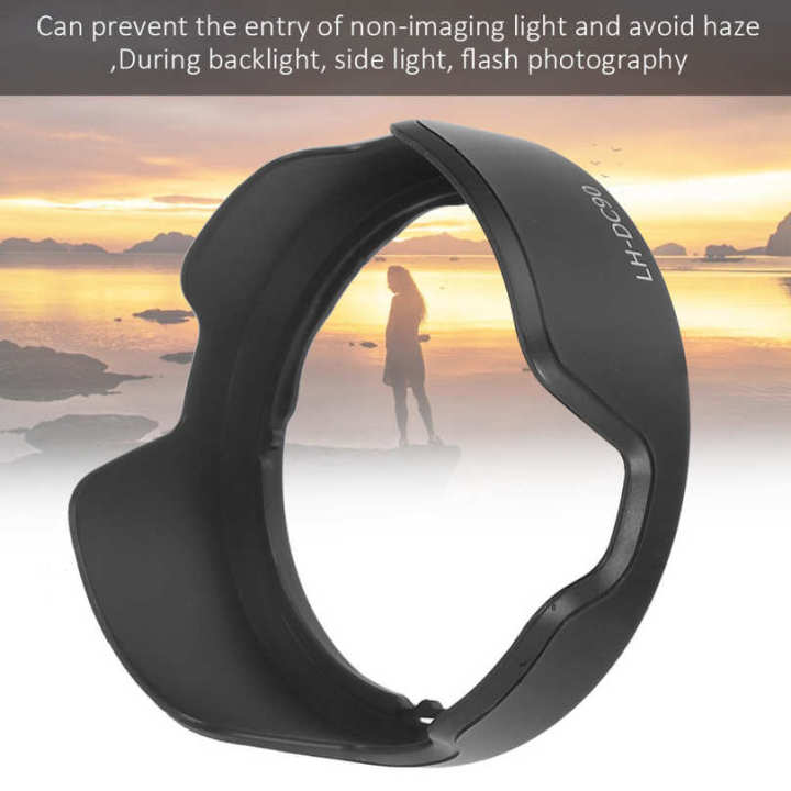 Plastic Lens Hood LH‑DC90 Black Camera Mount Fit for EOS Powershot SX60 HS Lenses