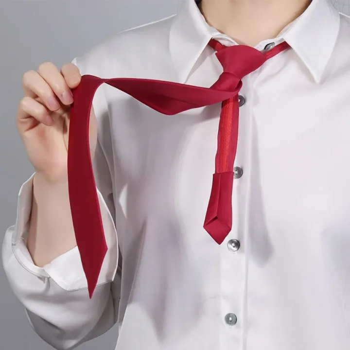 Lazy%20Zipper%20Tie%20Security%20Ties%20For%20Men%20Women%20Doorman%20Steward%20Matte%20Necktie%20Black%20Red%20Tie%20Clothing%20Accessories%20-%20Image%202