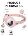AirTag Cat Collar,Waterproof Anti Lost GPS Cat Collar,Reflective Kitten Collar with AirTag Holder,Breakaway Cat Tracker Collars for Girl Boy Cats, Kittens and Puppies. 