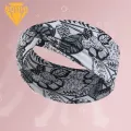 Head Wrap Pastoral Style Outdoor Sports Elastic Women Sweatband. 