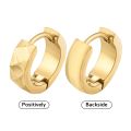High Quality 3 Colors Stainless Steel Earrings For Men Women Fashionable Irregular Geometric Surface Earrings Jewelry Gifts. 
