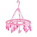 Round Hanger Round Cloth Hanger plastic clothe hanger clothe hanger and pegs Cloth Drying Hanging Hanger Hanger with 13 Clips/pegs. 