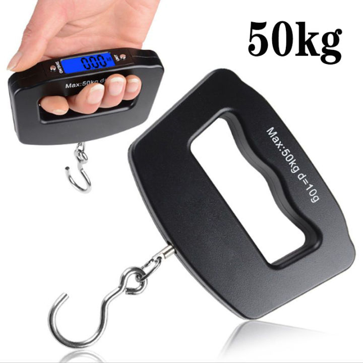 50kg/110lb Luggage Scale Electronic Digital Scale Portable Handheld Travel Suitcase Bag Hanging Scale Weight Balance Scale