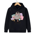 Sweatshirts Manga Cartoon Pusheen Cat Hoodie Funny Children Cat Clothes Kid Girl Boy Manga Sweatshirt Hoody Baby Casual Top. 
