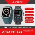 Apex Fit Sport S06 Smartwatch 1.91'' Full Touch Screen BT Call Outdoor Fitness Tracker Smart Watch With IP68 Waterproof. 