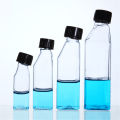 【InnovateWorld】25-250ml Cell Culture Flask Tilted With Screw Cap Sample Bottle Lab Glassware. 
