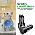 For Oneplus car charger 80W,SuperVooc car charger for OPPO,for realme car adapter superdart,for oneplus 12 10T auto charger warp. 