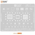 AMAOE SAM1-15 BGA Reballing Stencil for Samsung A12 A70 A71 S5 S6 S7 S20 Note 20 Exynos CPU IC Tin Net Repair Universal Set. 