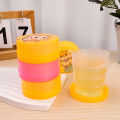 1/5Pcs Creative Animal Cartoon Folding Cup Children Kids Portable ABS Retractable Cup Outdoor Travel Mug. 