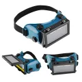 Welding Safety Glasses Anti Glare Gas Welding Cutting Soldering Goggles / Auto Darkening Welder Welding Eyes Goggles Glasses Helmet Mask Eyeshade Patch Eyes Workplace Goggles (Dark Green). 