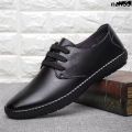 Men's Fashion ！ Lazy Men's Shoes Slip-on Spring New Non-Slip Soft Bottom Breathable ? Shoes ?︾ Casual Shoes Work Shoes Soft Leather Shoes ︾. 