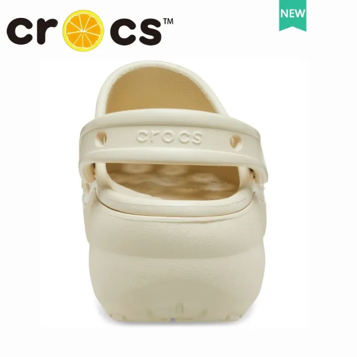 %E3%80%90ALLGOOD%E3%80%91croc%20WOMEN'S%20CLASSIC%20PLATFORM%20CLOG%20bone%20color%20Beach%20Shoes%20Soft%20As%20Clouds%204.1cm%20Heightened%20Thick-Soled%20Slippers#206750%20-%20Image%209