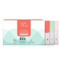 Nua Ultra Safe 50 Sanitary Pads For Women | 3 sizes in 1: 12 Heavy Flow-XL+, 20 Medium-XL & 18 Light-L | Toxic-Free & Rash-Free | Unscented | Leakproof | With 50 Disposal Pouches| Bulk Pack (FROM INDIA SAB). 