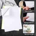 21cm Chzimade 10Pcs A4 Double-Sided Tape Self-adhesive Sheet Transparent Glue Clear Sticker Paper for Craft Cards Photo Album Making. 