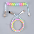 Type-C USB Keyboard TypeC USB Cable Mechanical Keyboard Coiled Aviator Wire 1.5m. 
