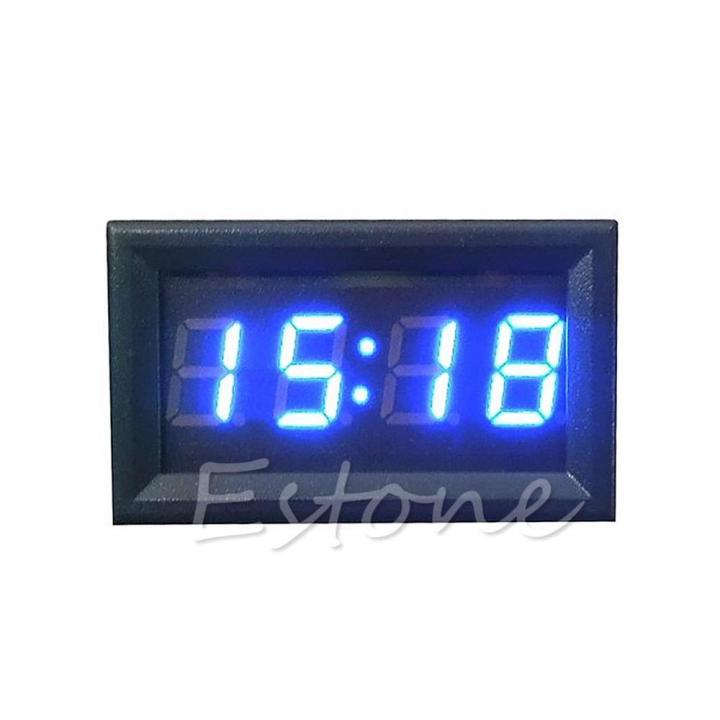 12V/24V Touch Digital Clock For Automotive Car Boat Motorcycle LED Display Hours Minutes Car Panel Electronic Clock Waterproof