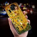 Kiss By Gustav Klimt For Xiaomi Redmi Note 12 11 11T 10 9 8 7 6 5 4 Pro 5G 4G Silicone Soft Shockproof Black Phone Case. 