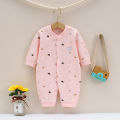 Yfashion Baby Romper Infant Cotton Long Sleeves Cute Printing Breathable Jumpsuit For 0-1 Years Old Boys Girls Cotton. 