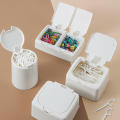 Simple Pop-up Press Type Cotton Swab Storage Box Classification Storage Box. 