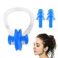 Swimming Nose Clip Ear Plug Set Soft Silicone NoseClip EarPlugs Sports Gear Kit For Beginners Swimming Diving Equipment. 