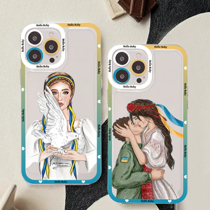 Ukraine%20Ukrainian%20Girl%20Phone%20Case%20For%20iPhone%2015%2014%2011%2012%2013%20Pro%20XS%20Max%20XR%20X%207%208%206%206S%20Plus%20Soft%20Clear%20Back%20transparent%20Cover%20-%20Image%202