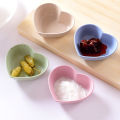 Mini Cute Love Heart Shape Wheat Straw Bowl Snack Small Plate Kitchen Supplies Dounp. 
