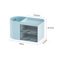 Pen Holder With Drawer Multifunction Desktop Organizer Stationery Storage Box Fugar. 