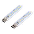 Mini Portable USB LED 5V 8 LED Light SMD Table Desk Lamp Book Flashlight Night Light for Power Bank Laptop Camping. 